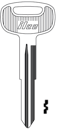 [X274] Ilco X274 Hino Key Blank HN3