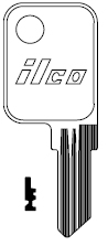 [1597] Ilco 1597 Haworth Key Blank HK1