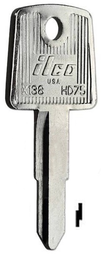 [X138 HD75] Ilco X138 Honda Blank HD75