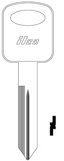 [H75] Ilco 1196FD Ford Key Blank H75