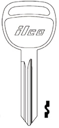 [P1115] Key Blank Saturn Ion 2003-07 P1115  B-106, B-109