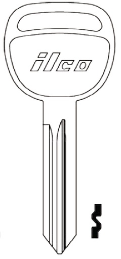 [P1115] Ilco P1115 Saturn Ion 2003-07 Key Blank B-106, B-109
