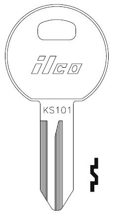 [1621] Ilco 1621 Key Blank TM13