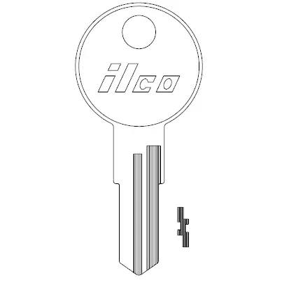 [1640] 1640 Ilco Larson Key Blank – LD2 / AG-K2
