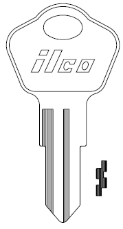 [1626] Ilco 1626 Sentry Safes Key Blank SS4