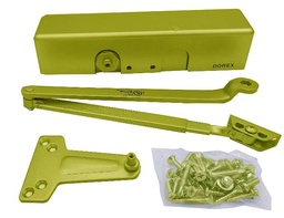 [1900BP] Dorex 1900BP Grade 1 Brass Plated Door Closer Adjustable 2-6