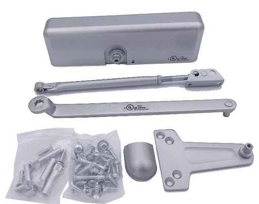 [1700AL] Dorex 1700 AL Power Adjustable Door Closer Aluminum, 2-5 w/Back Check