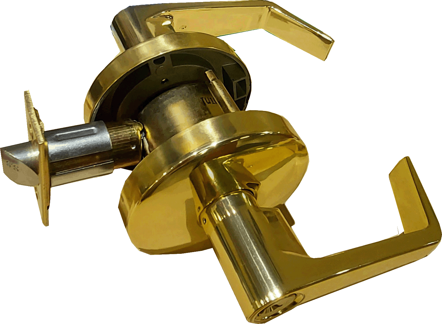 [FH53C3] Dorex Brass Entrance Lever Grade 2 Complete With Cross-Bore Thru-Bolts