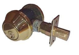 [TLA51C3] Dorex TLA60 Single Cylinder Brass Deadbolt Dorex w/ Schlage Keyway