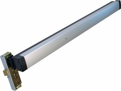 [8400-LR-M1-48-0-42-US32-MEC] Adams Rite 8400-LR-M1-48-0-42-US32-MEC Panic 1-1/2In Left Hand Reverse For Aluminum Glass Doors  42In Wide Latch Retraction With 1 Micro Switch In Bright Stainless Steel - Specify 12 Or 24 Vdc