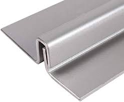 [SP2301] Interlock Astragal Steel Powder Coated Silver 2-3/8W (For Outswing Doors) X 82In High X 1.75In Throat