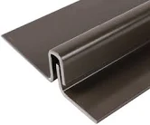 [2103] Interlock Astragal Steel Powder Coated Brown 2.375W (2-3/8) (For Outswing Doors)
