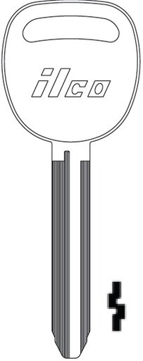 [P1114] Ilco P1114 GMC Key Blank B110
