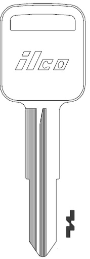 [JT--B69-NP] Jet X180 GMC Key Blank B69
