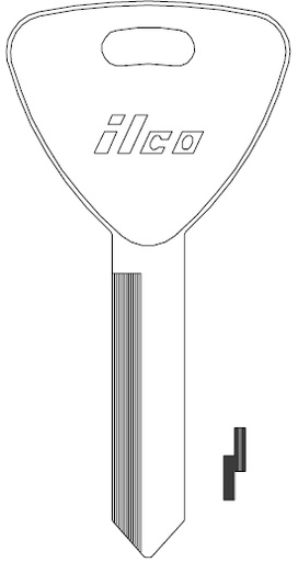 [H62-NP] Jet 1191ET Ford Key Blank H62