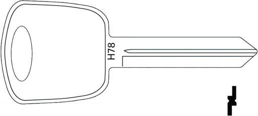 [JT--H78-NP] Jet 1196CM Ford Key Blank H78