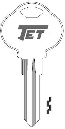 [CB7-NP] Jet 1581G Club Key Blank CB7
