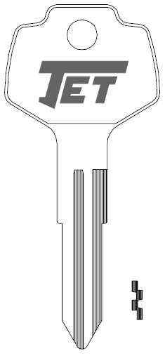 [DA25-NP X123] Jet X123 Nissan Key Blank DA25
