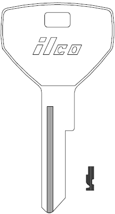 [Y153-NP] Jet Y153 Chrysler Key Blank P1786  