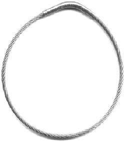 [277F] Key Systems 270F Flexible Tamper Proof Key Rings - 3" (7.62cm)