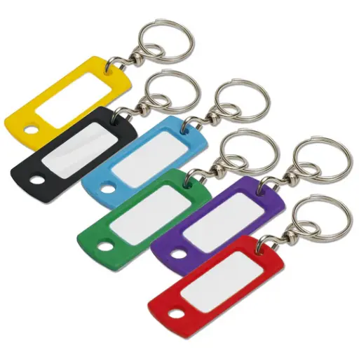 [16900] Lucky Line ID Tag W/Ring, Assorted
