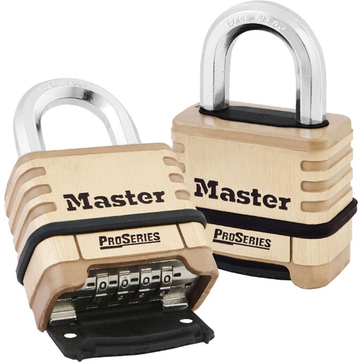 [1175] Master Lock 1175 2-1/4" (57mm) Wide ProSeries® Brass Resettable Combination Padlock