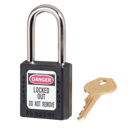 [410BLK] Master Lock Lightweight Safety Lockout - Thermoplastic Black KD