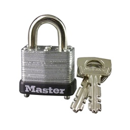 [10KA L-23] Master Lock 1In (25Mm) Wide Laminated Steel Warded Padlock, Keyed Alike 
