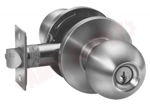 [22-80B-32D-WR] Bluscorpion 22-80Storeroom Lockset Weiser in Satin Steel