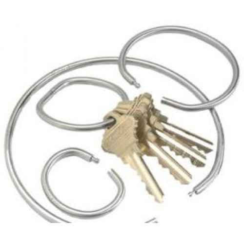 [278] Key Systems 278 Tamper Proof Key Rings - 1-5/8" (4cm)