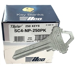 [SC4-NP-250PK] Schlage Blank SC4 Nickel Plated - 250 Pack